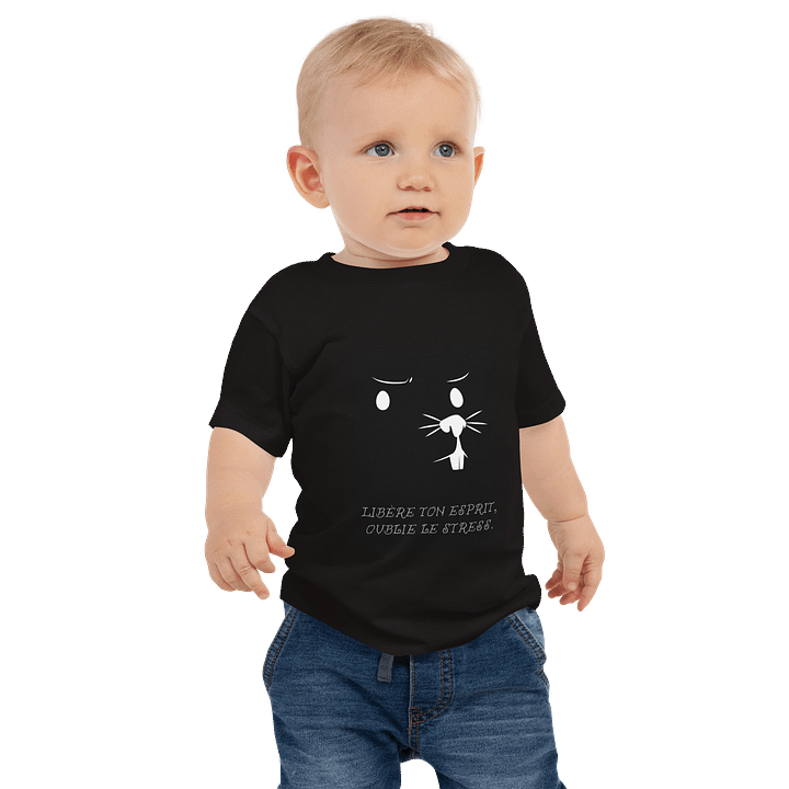 Whiskered Wisdom Baby Tee product image (1)