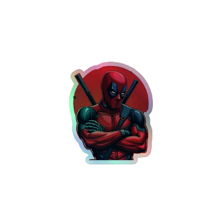 Deadpool Holographic Sticker Set product image (1)