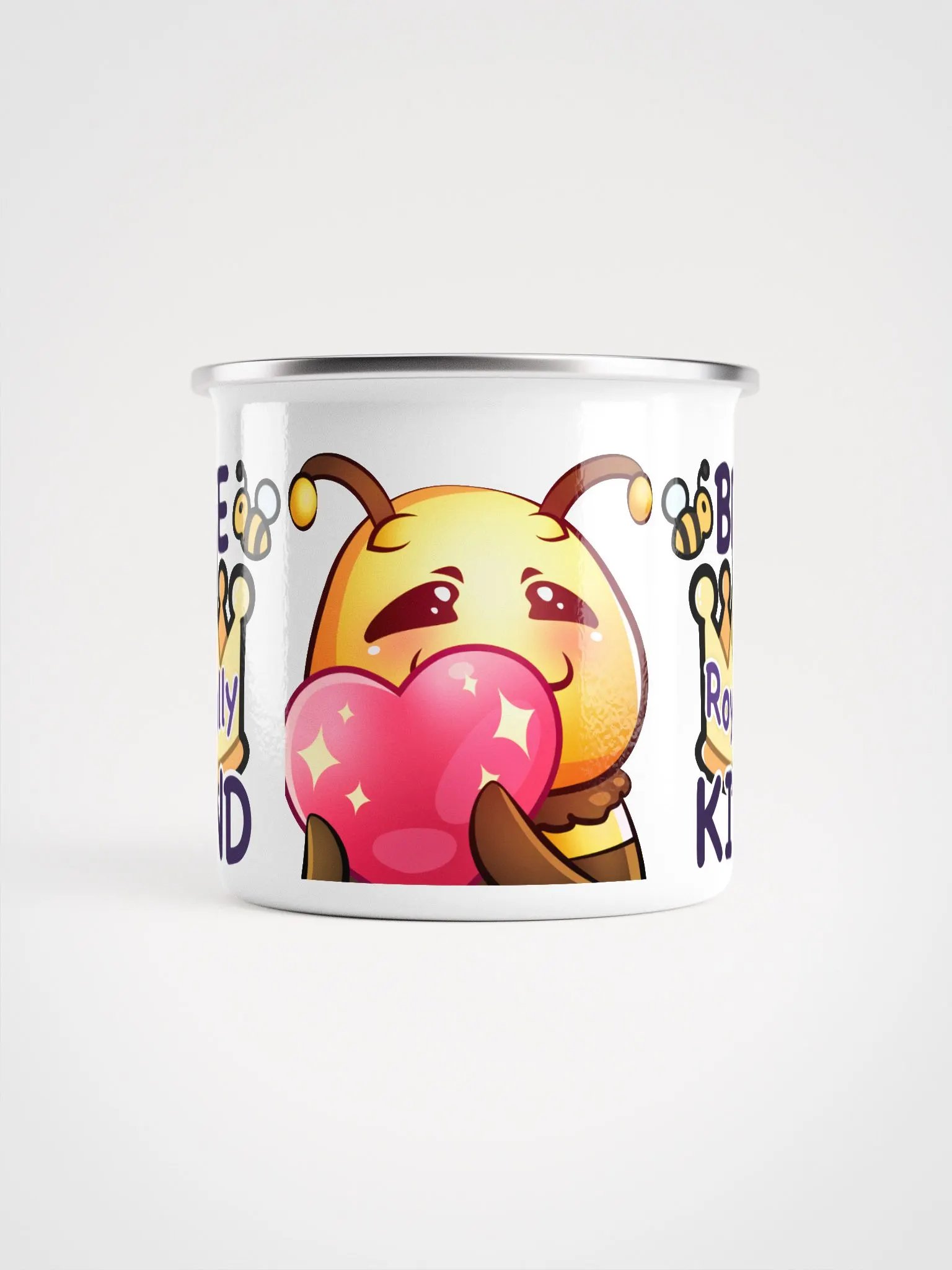 BEE. Royally. KIND. Enamel mug product image (5)