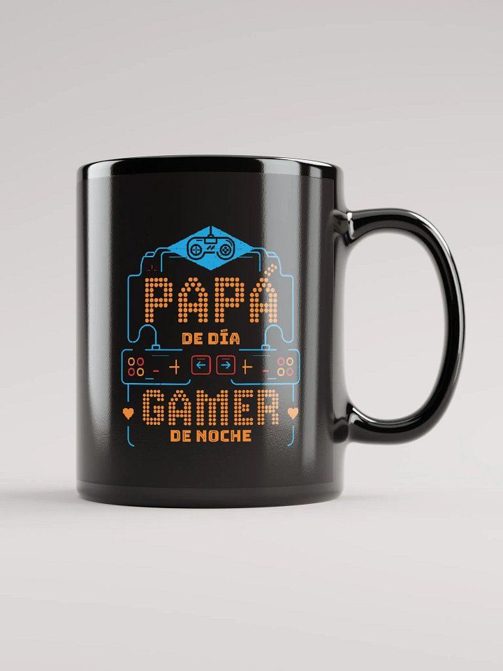 Papá de Día Gamer de Noche | Black Mug product image (1)