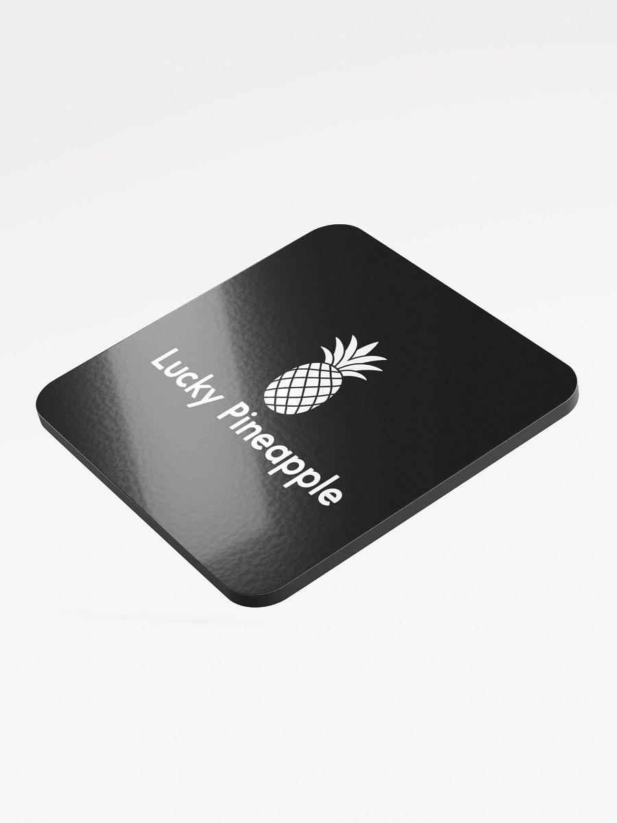Lucky Pineapple Films Logo Black Coaster product image (3)