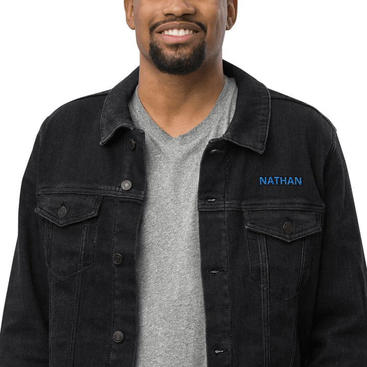 Threadfast Denim Embroidered Name Jacket product image (1)