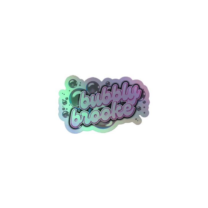 BUBBLY BROOKE HOLOGRAPHIC STICKER product image (1)
