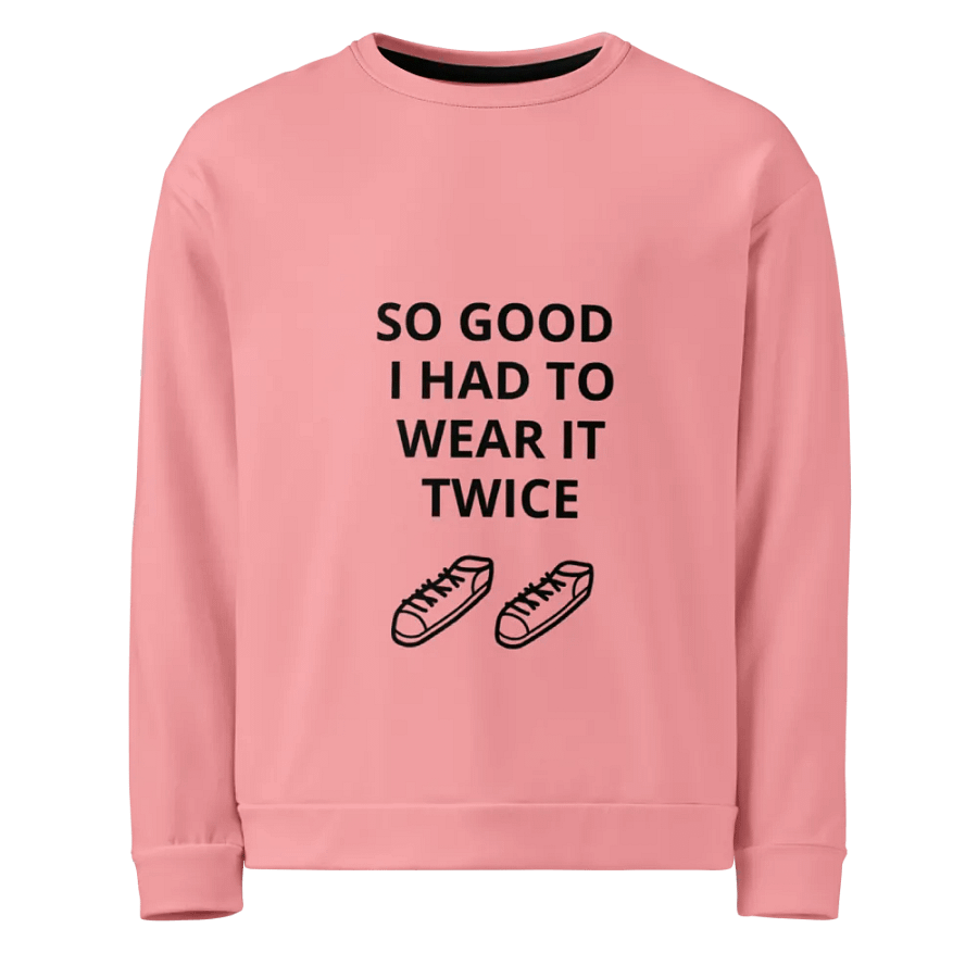 Twice-Worn Delight All-Over Print Sweatshirt product image (1)