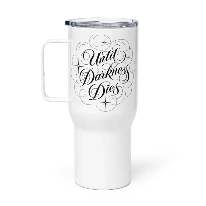 Until Darkness Dies (swirls design) Travel Mug product image (1)