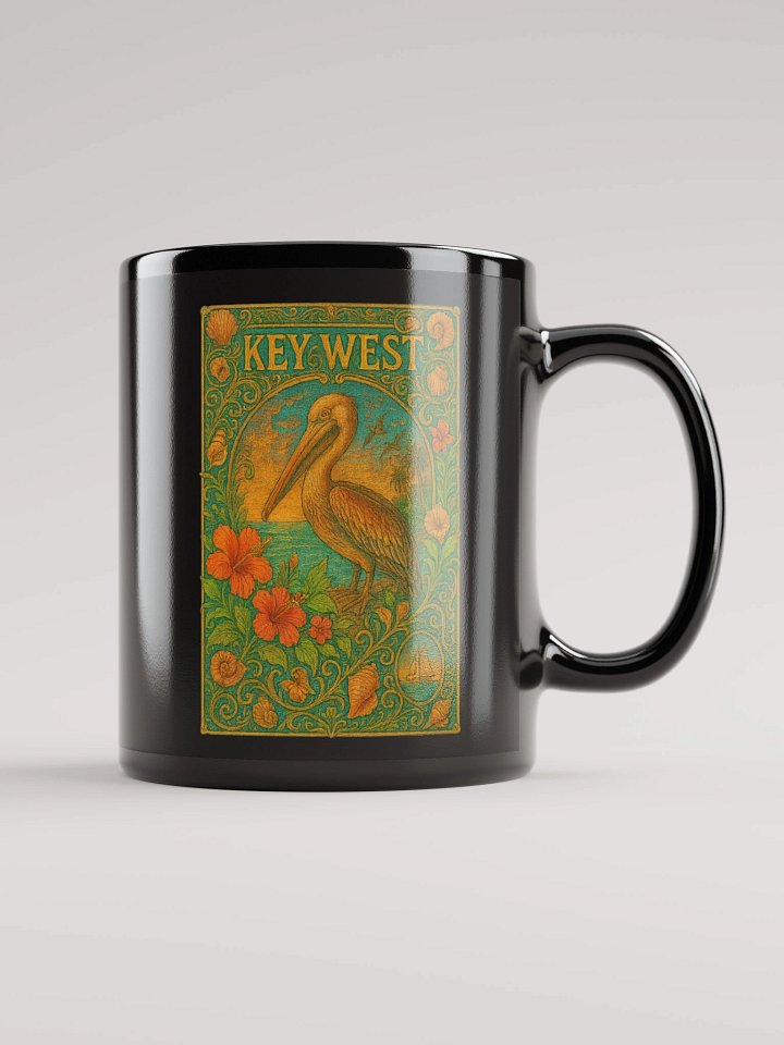 Key West Tropical Mug with Pelican and Hibiscus product image (2)