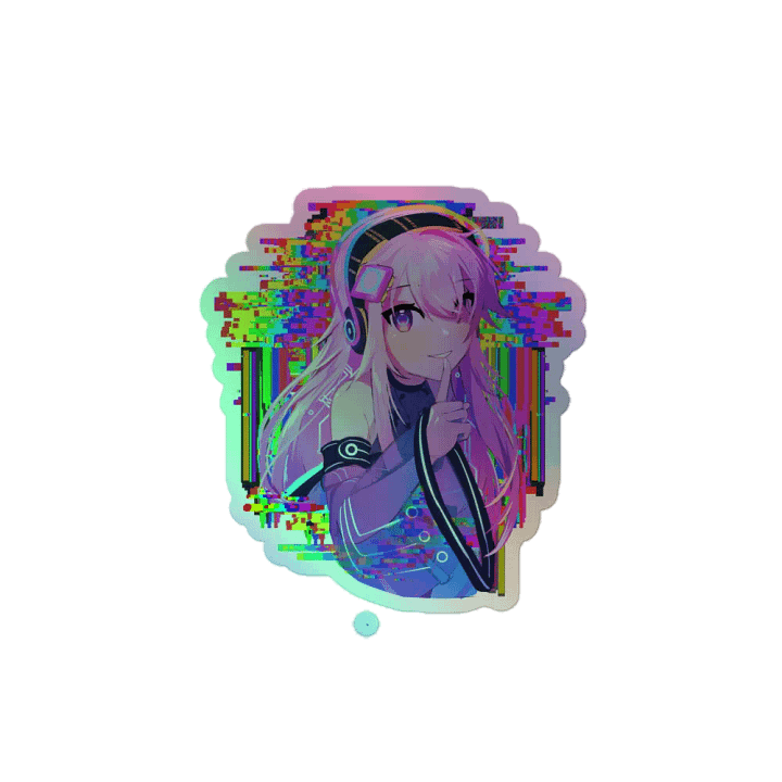 Updated Akheera Sticker (with background, holographic) product image (2)