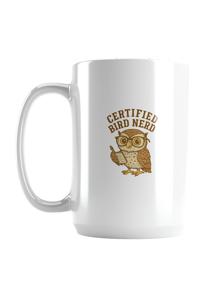 Certified Bird Nerd Mug for bird watchers and bird watching hobbyists product image (1)