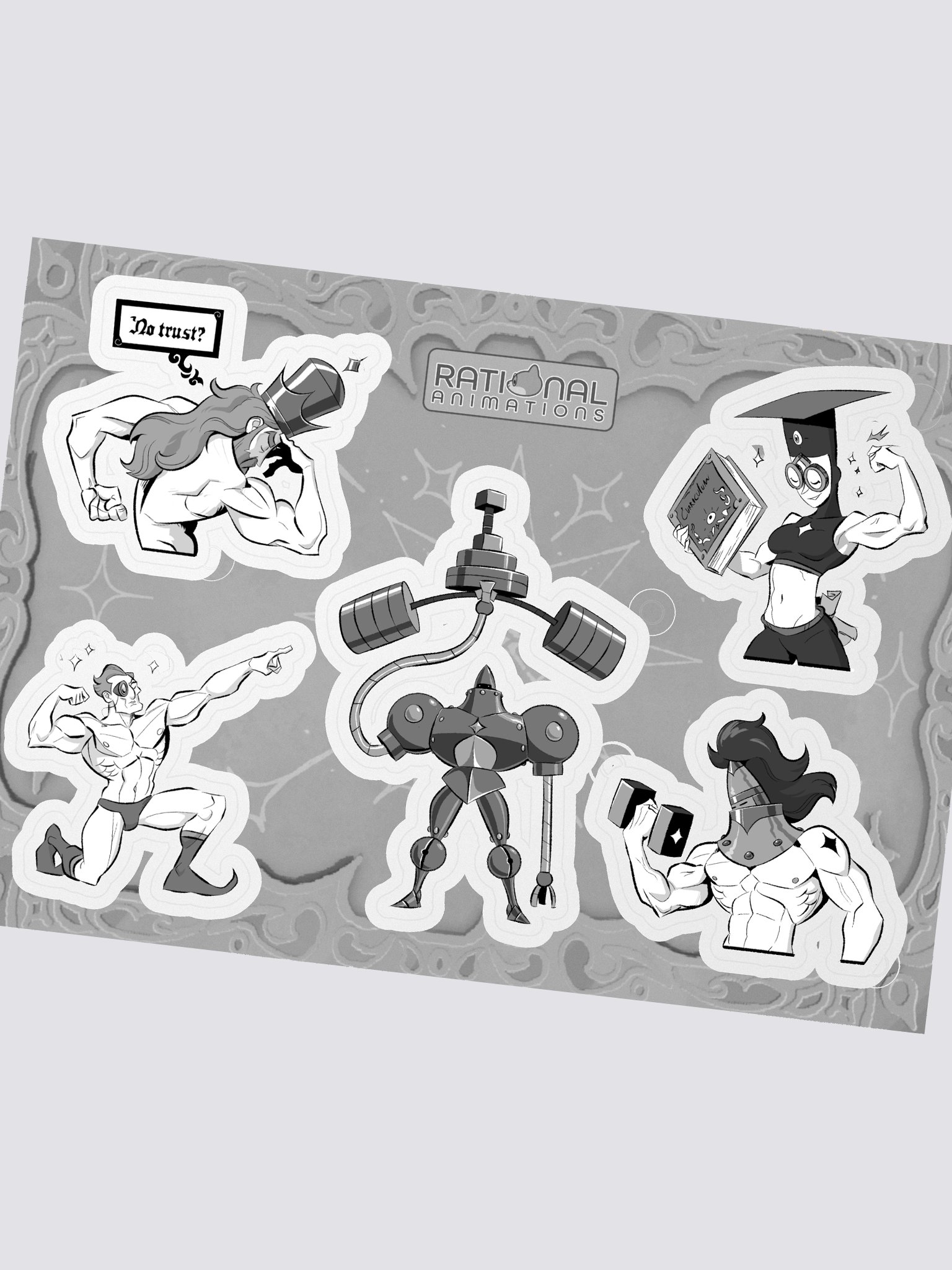 The King and the Swolem - Sticker sheet product image (1)