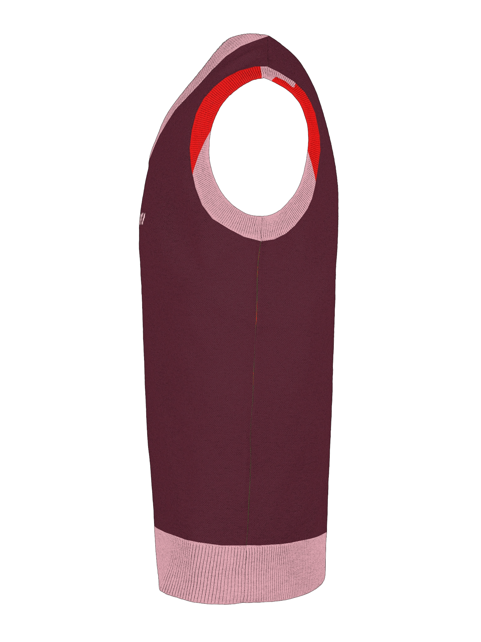 Navii | V-Neck Vest O1 | Burgondy product image (27)