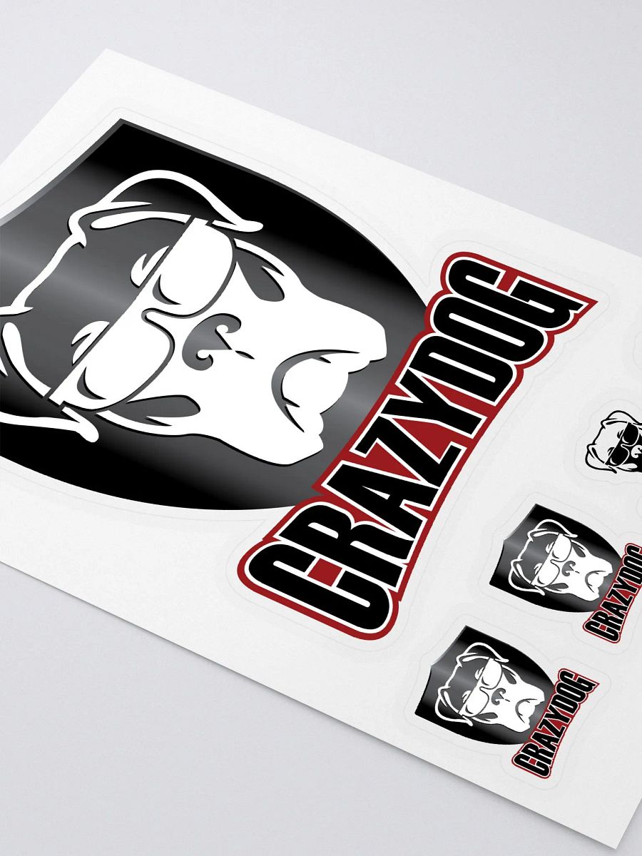 CrazyDog Shield and Logo stickers product image (3)
