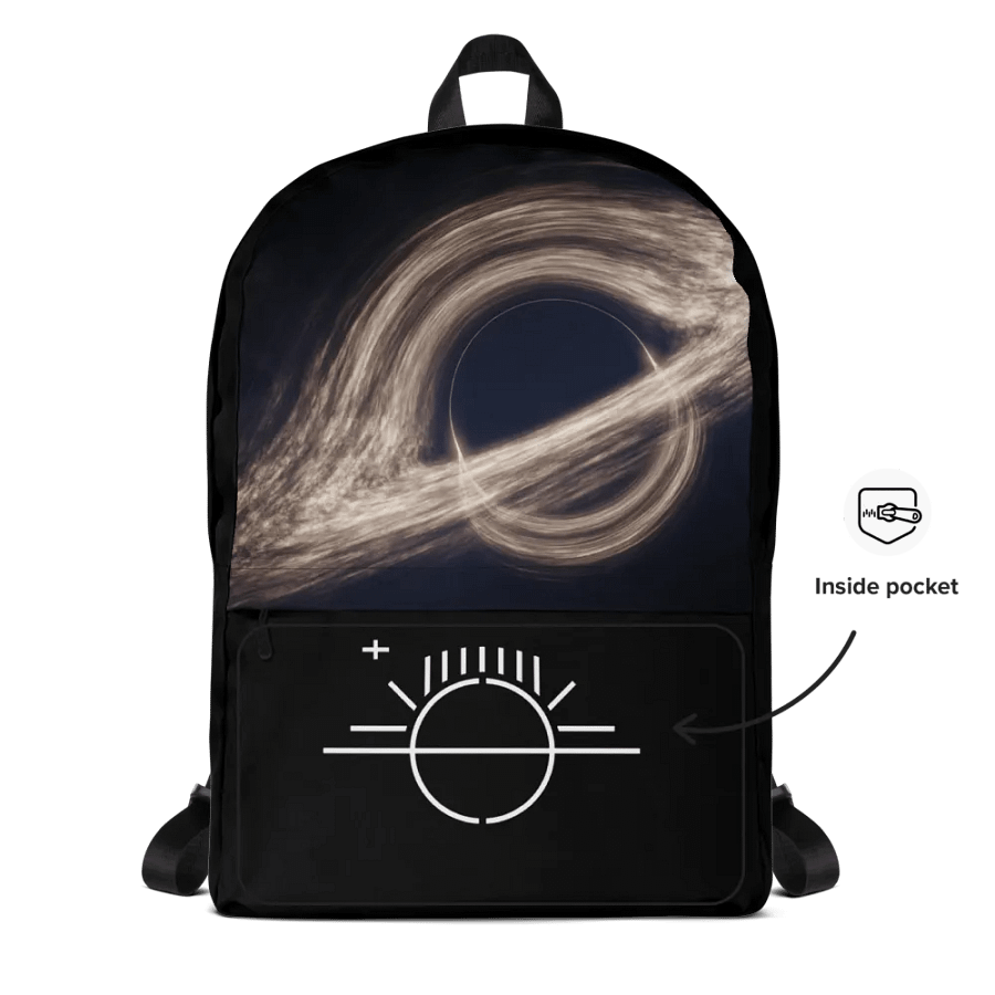 I WISH THAT I Black Hole Music Backpack product image (12)