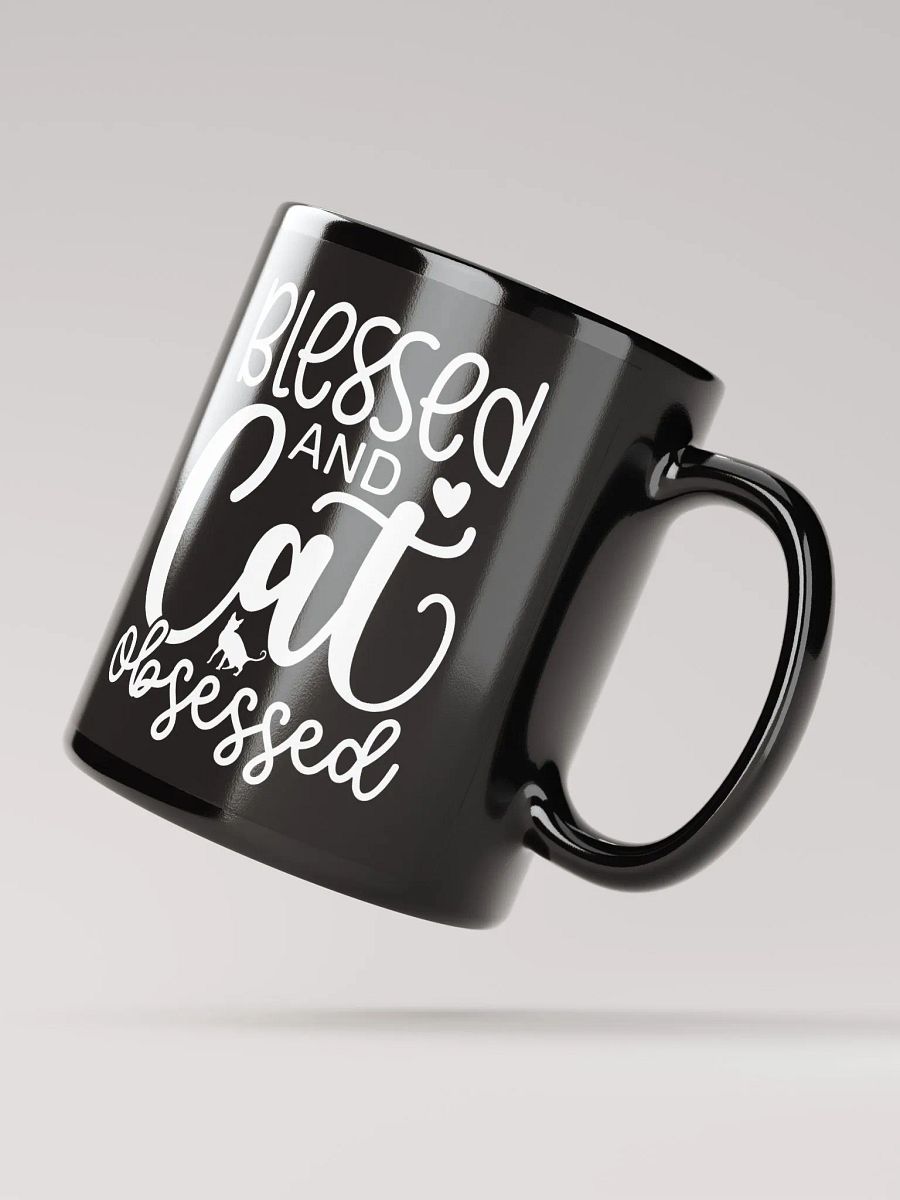 Blessed And Cat Obsessed Mug product image (3)