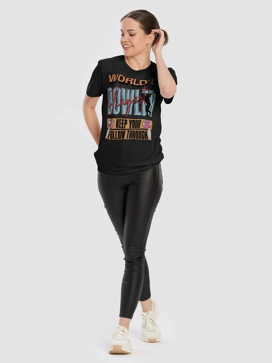 Worlds Okayest Bowler Motivational T-Shirt product image (12)