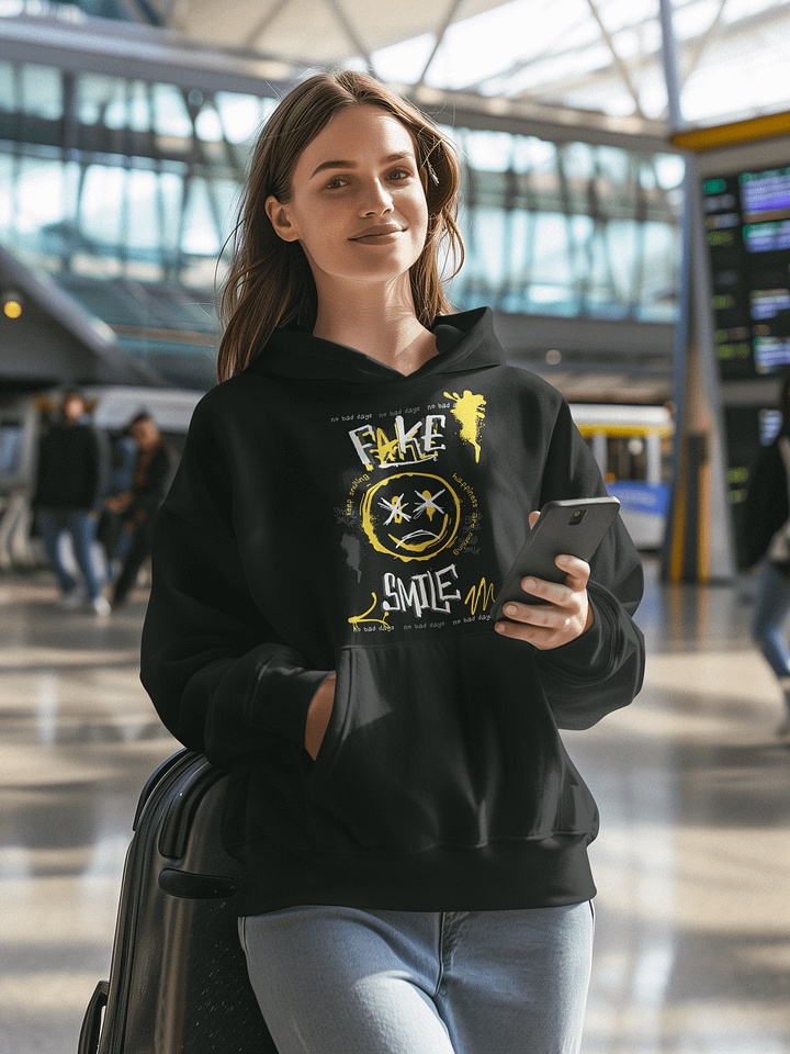 Fake Smile | Unisex Premium Hoodie by Cotton Heritage product image (1)