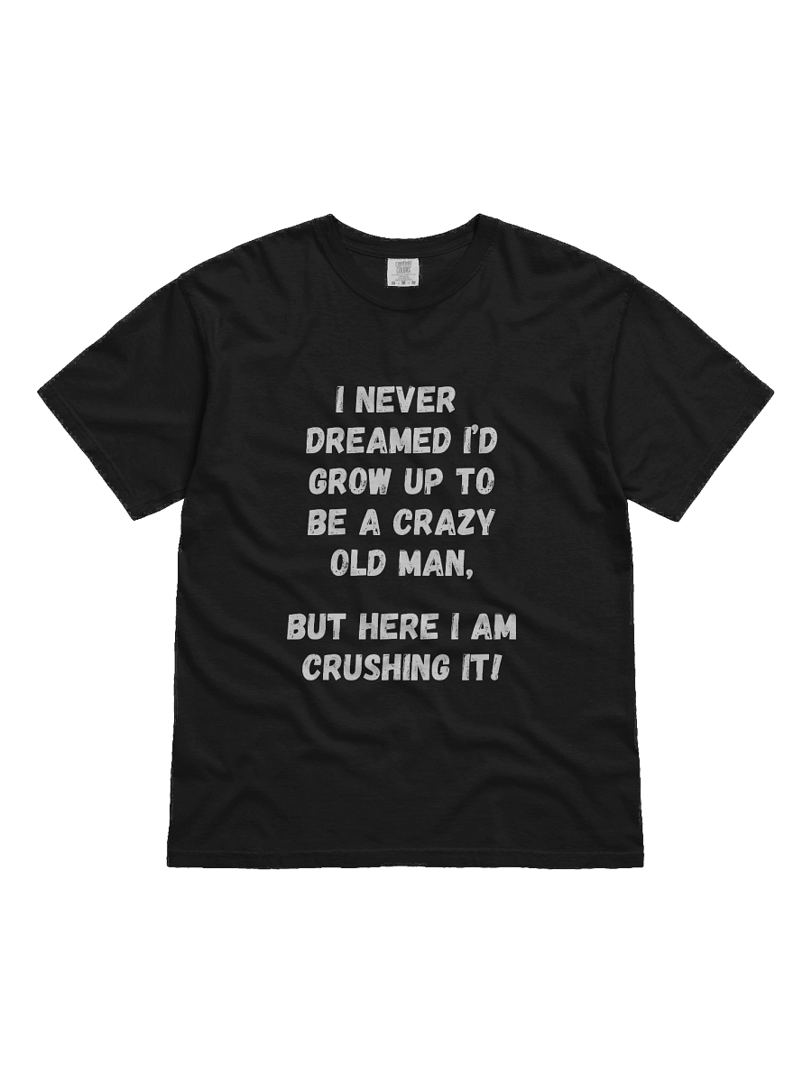 Black Crazy Old Man T-Shirt product image (1)