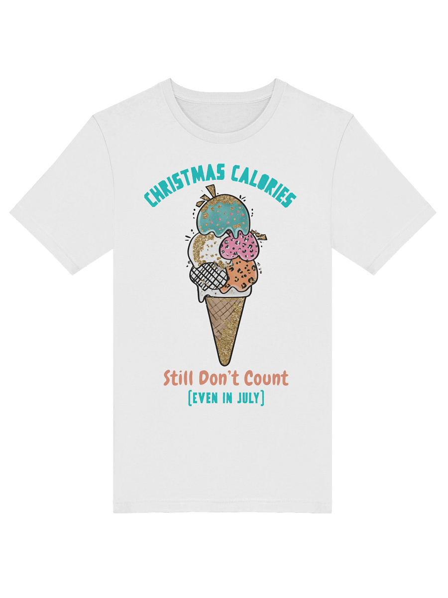 Glittery Christmas Ice Cream T-Shirt product image (58)