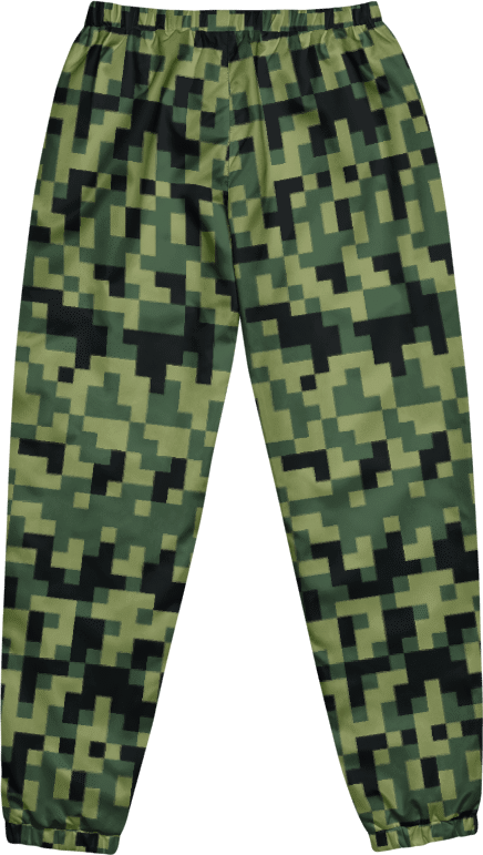 Military Green Camouflage Pixels Camo Pattern Unisex Track Pants product image (5)