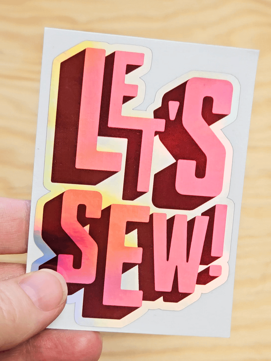 Let's Sew (Sticker) product image (1)