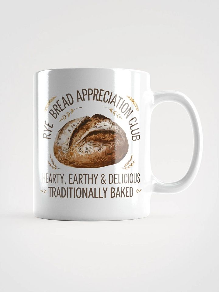 Rye Bread Appreciation Club White Glossy Mug product image (1)