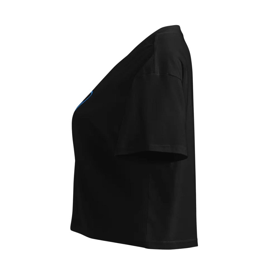 Minimalist Blue Paperclip Crop Top product image (9)