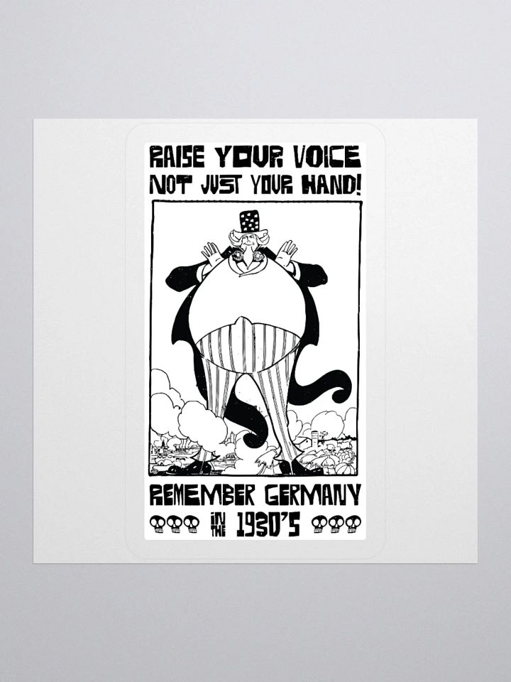 Raise Your Voice Not Your Hand Political Student Sticker product image (2)