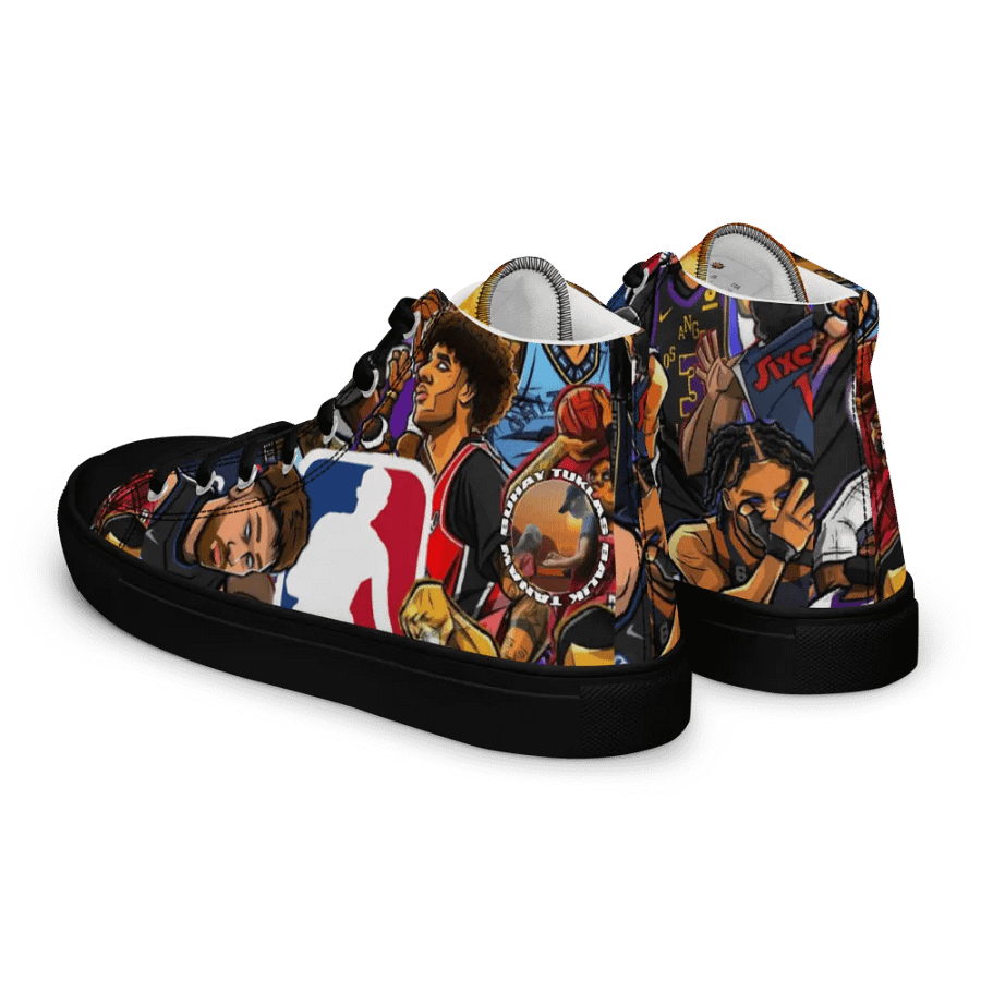 Balik Tanaw NBA Action Men's High Top Canvas Shoes product image (8)