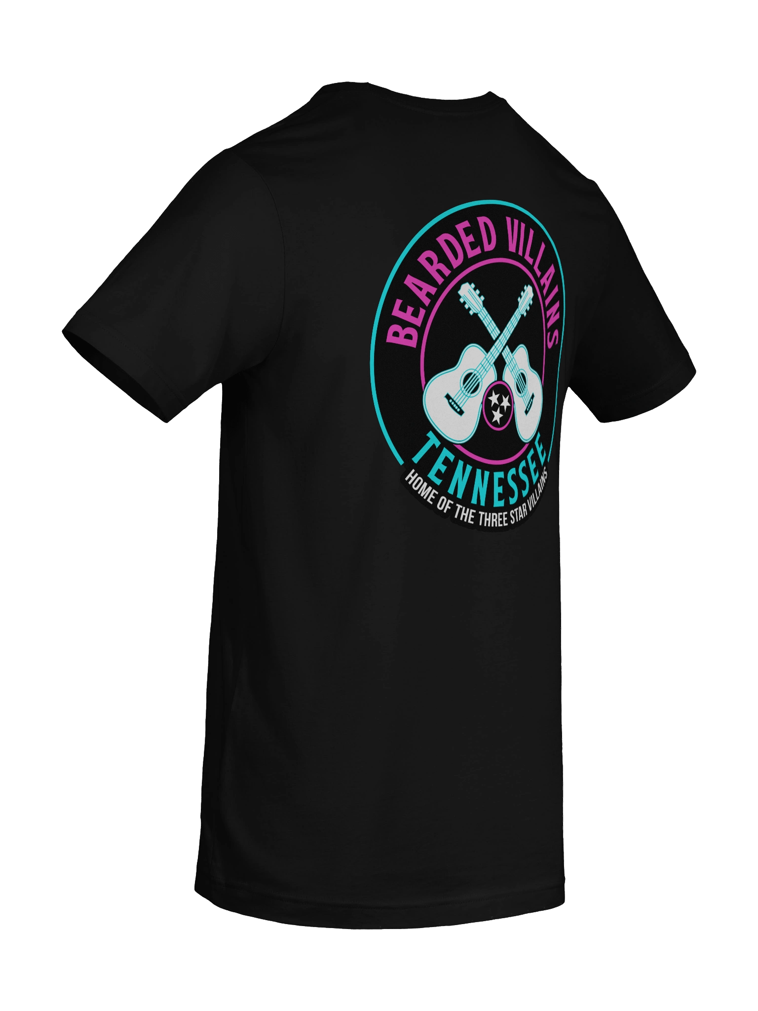 TSV Bearded Villains Neon Nights T-Shirt | Miami Vice | Front/Back Print product image (10)