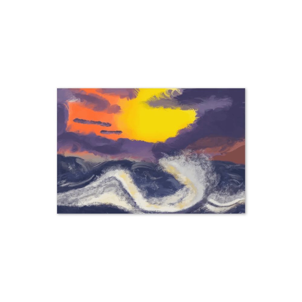 Sunset Ocean Card product image (6)