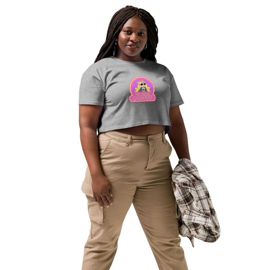 My Job is Posts Crop Top T-shirt product image (2)