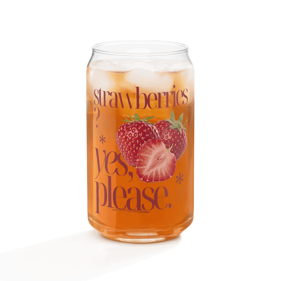 Retro 'Strawberries, Yes Please' Glassware Set product image (9)