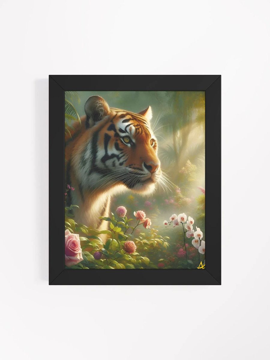 On the Hunt: A Stunning Floral Scene Framed AI-Generated Print product image (4)
