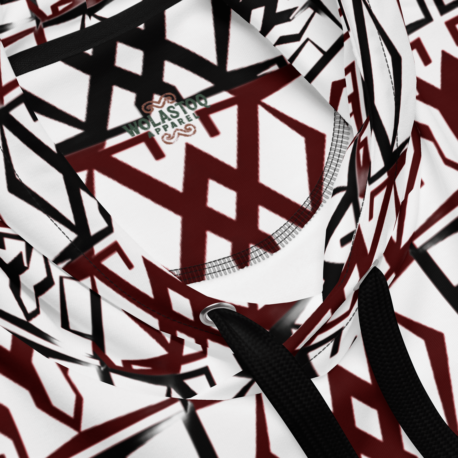 Crimson Geometry Unisex Hoodie product image (4)