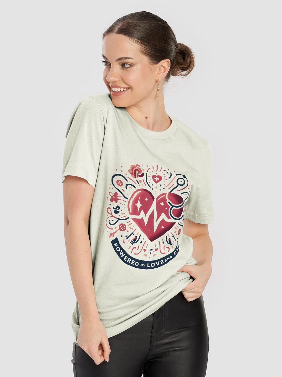 Love-Powered Geometric Heart T-Shirt product image (78)