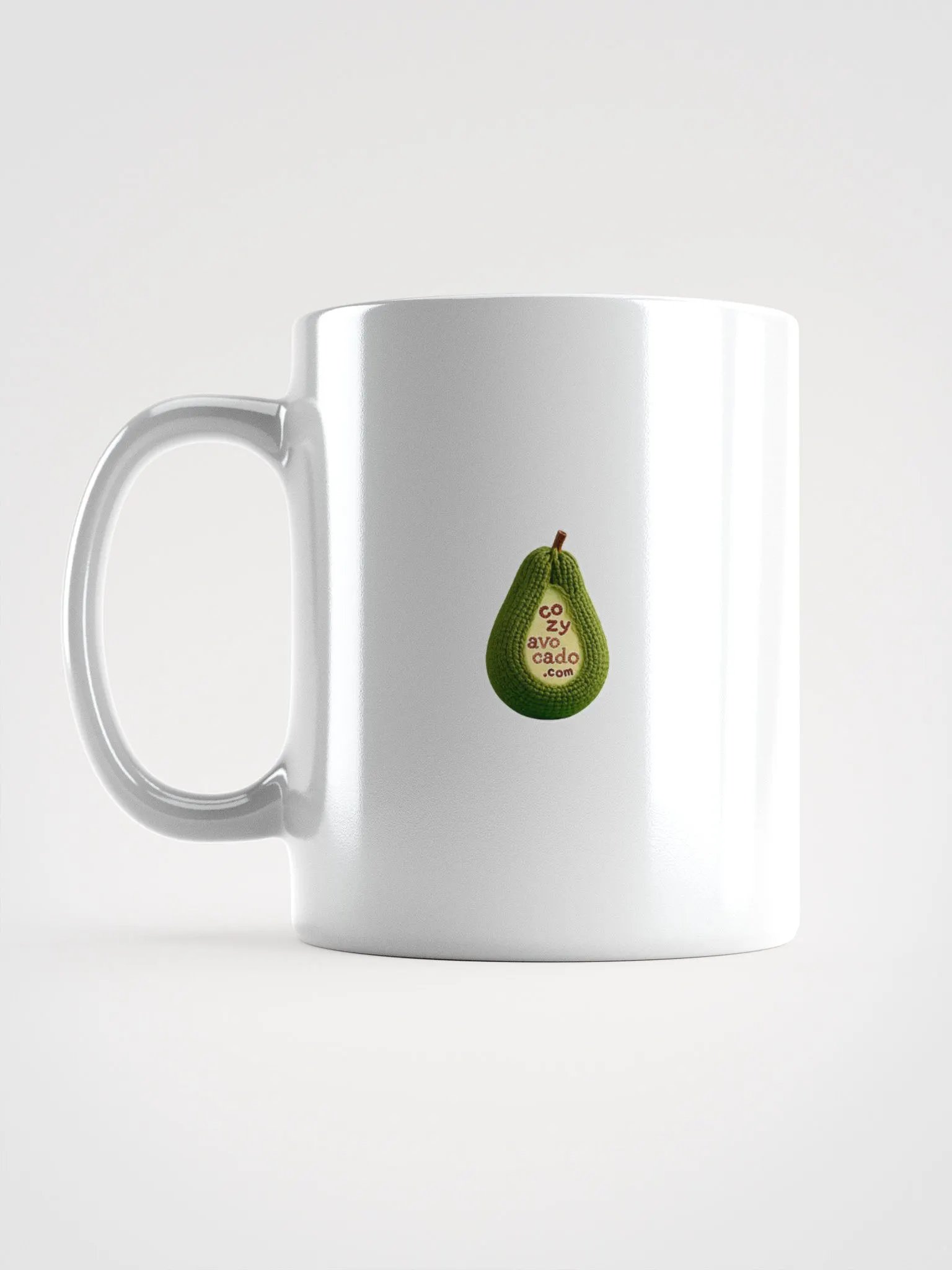 CozyAvocado White Glossy Raspberry Mug #1 product image (6)