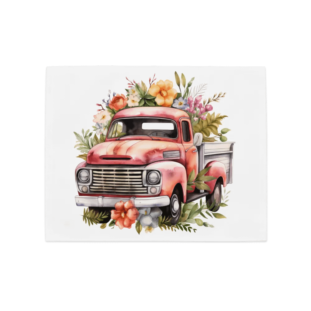 Vintage Pickup Truck Floral Placemat Set product image (5)