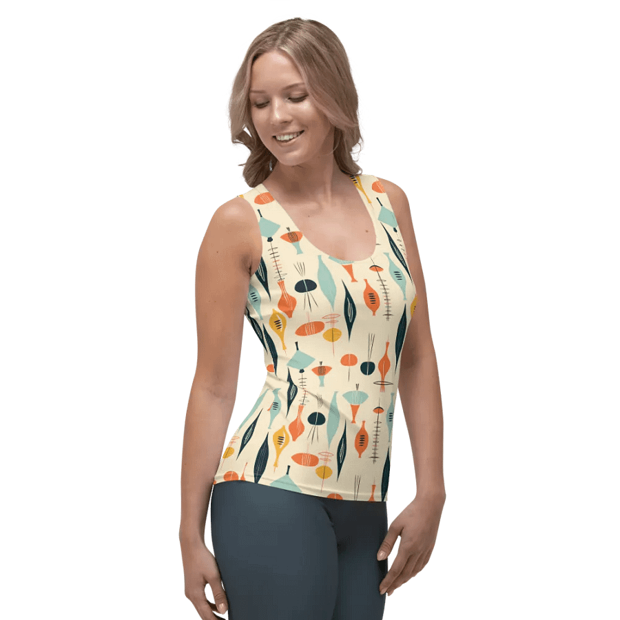Lava Lamp, Peaches and Cream, Fitted Tank Top product image (4)