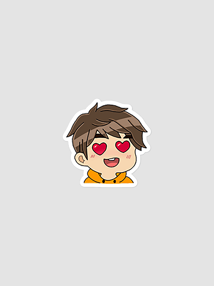 Heart Eyes Twitch Emote Sticker! product image (1)