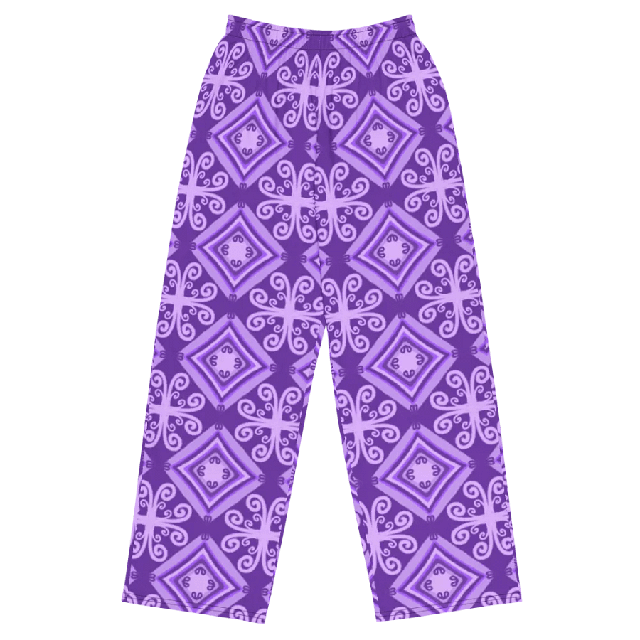 Purple Boho Wide-Leg Pants product image (2)