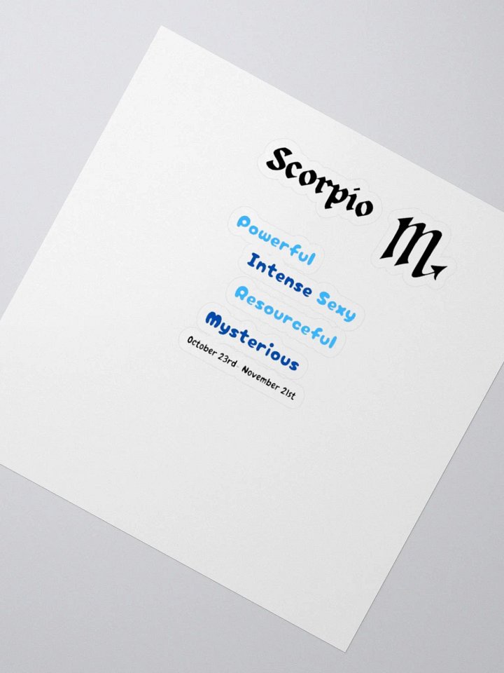 Scorpio Stickers product image (4)