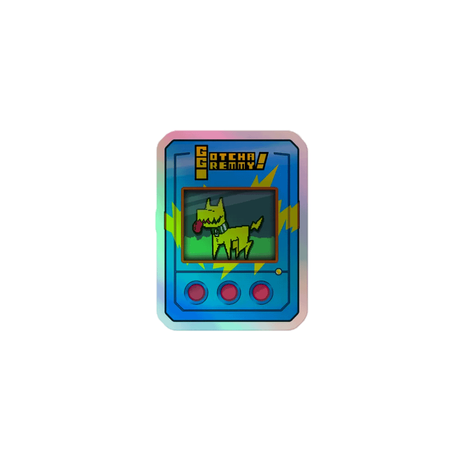 Gotcha Gremmy! [RARE Blue/Yellow] - Sticker product image (1)