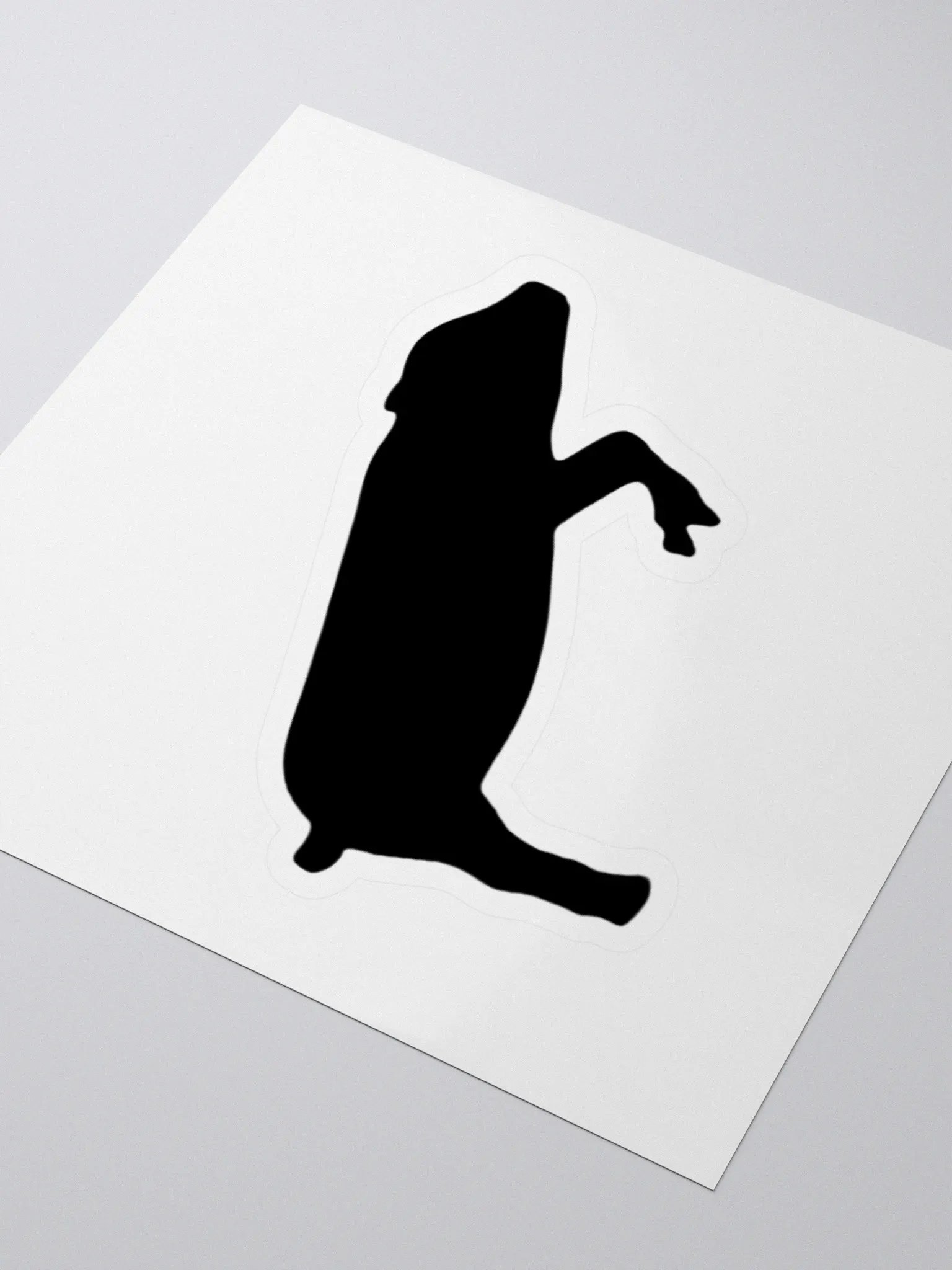 Leaping Pig BLACK (Sticker) product image (3)
