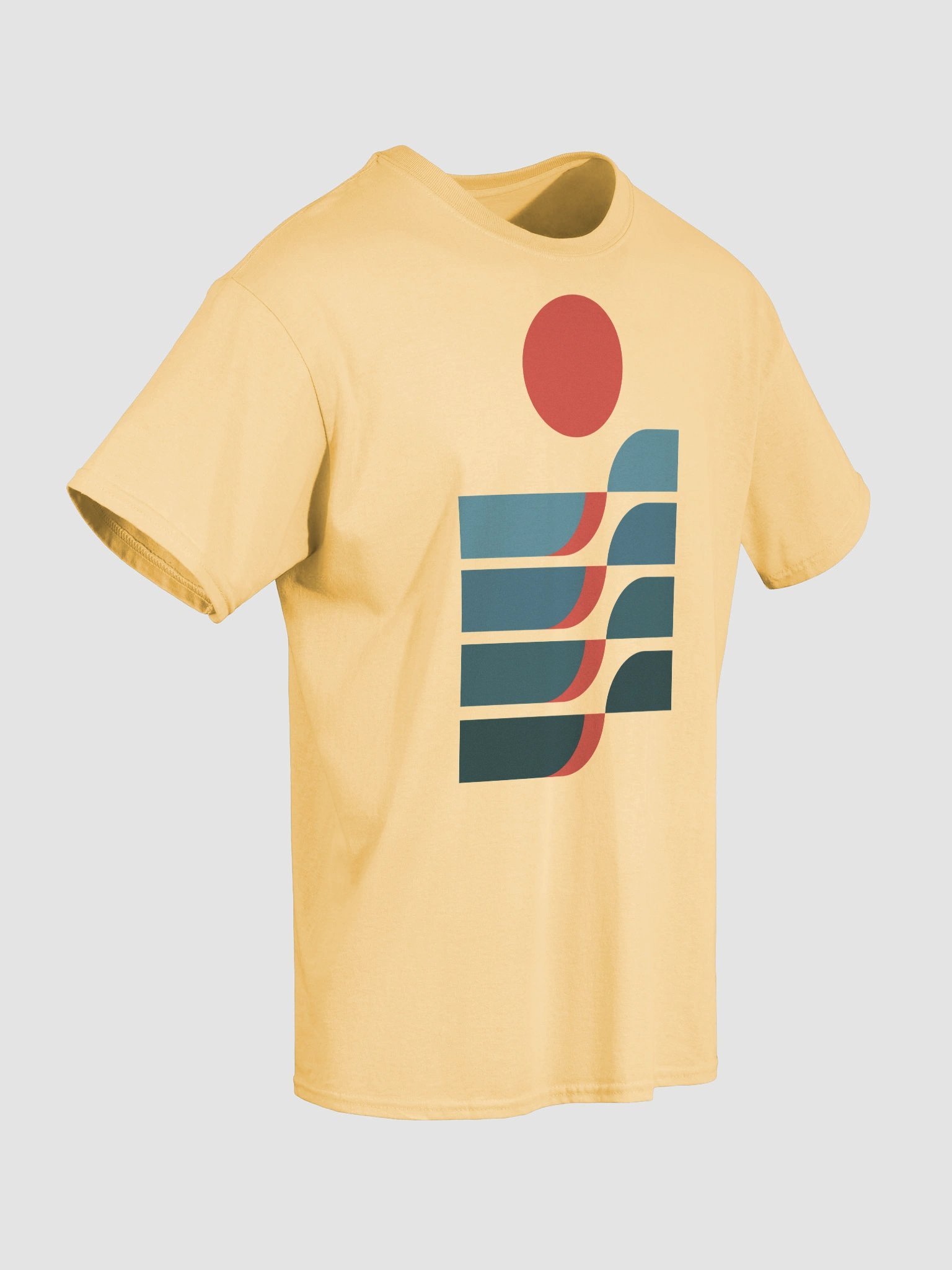 Rolling sea waves graphic T-Shirt product image (37)