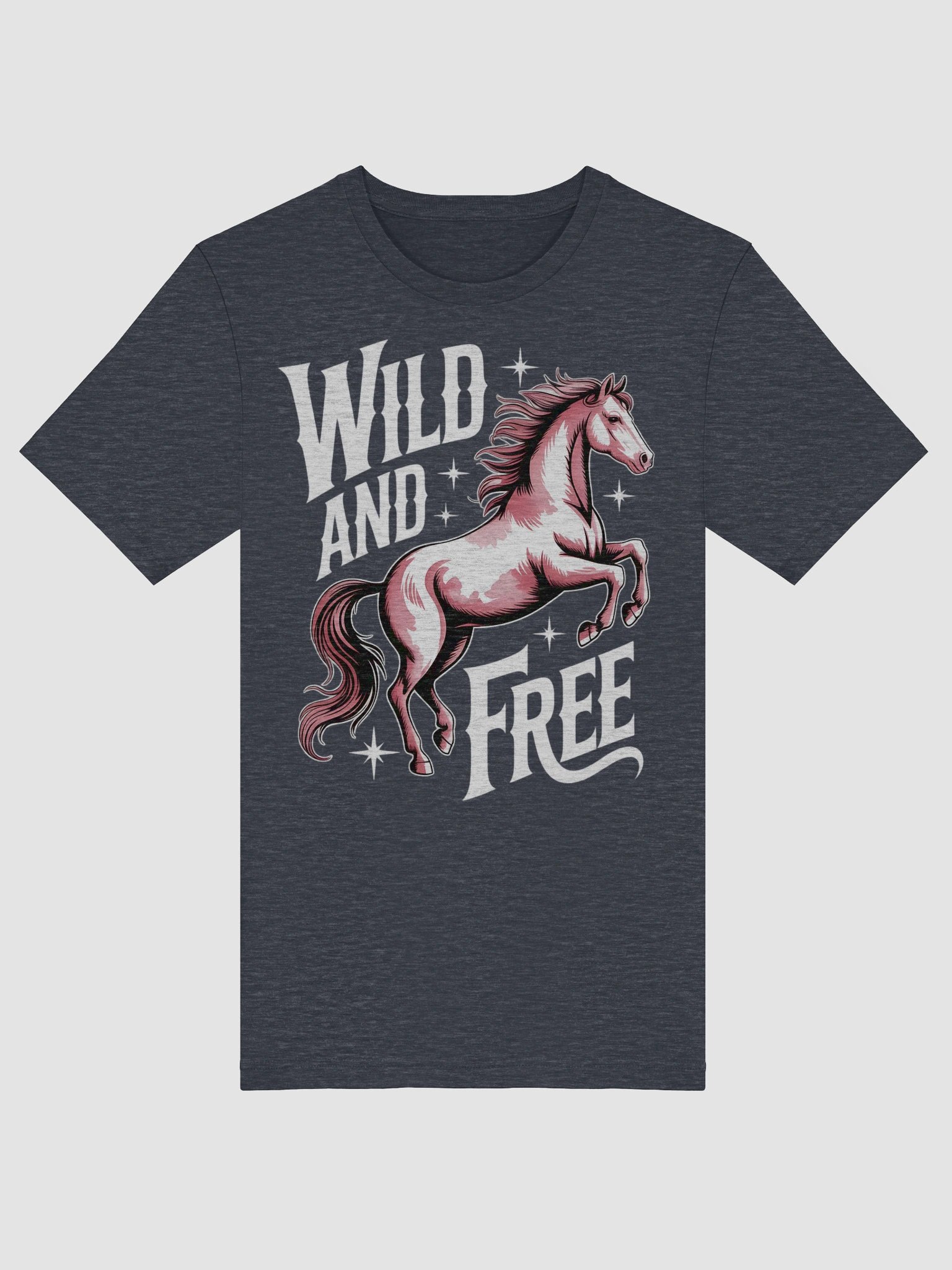 Wild and Free Rearing Horse T-Shirt product image (50)
