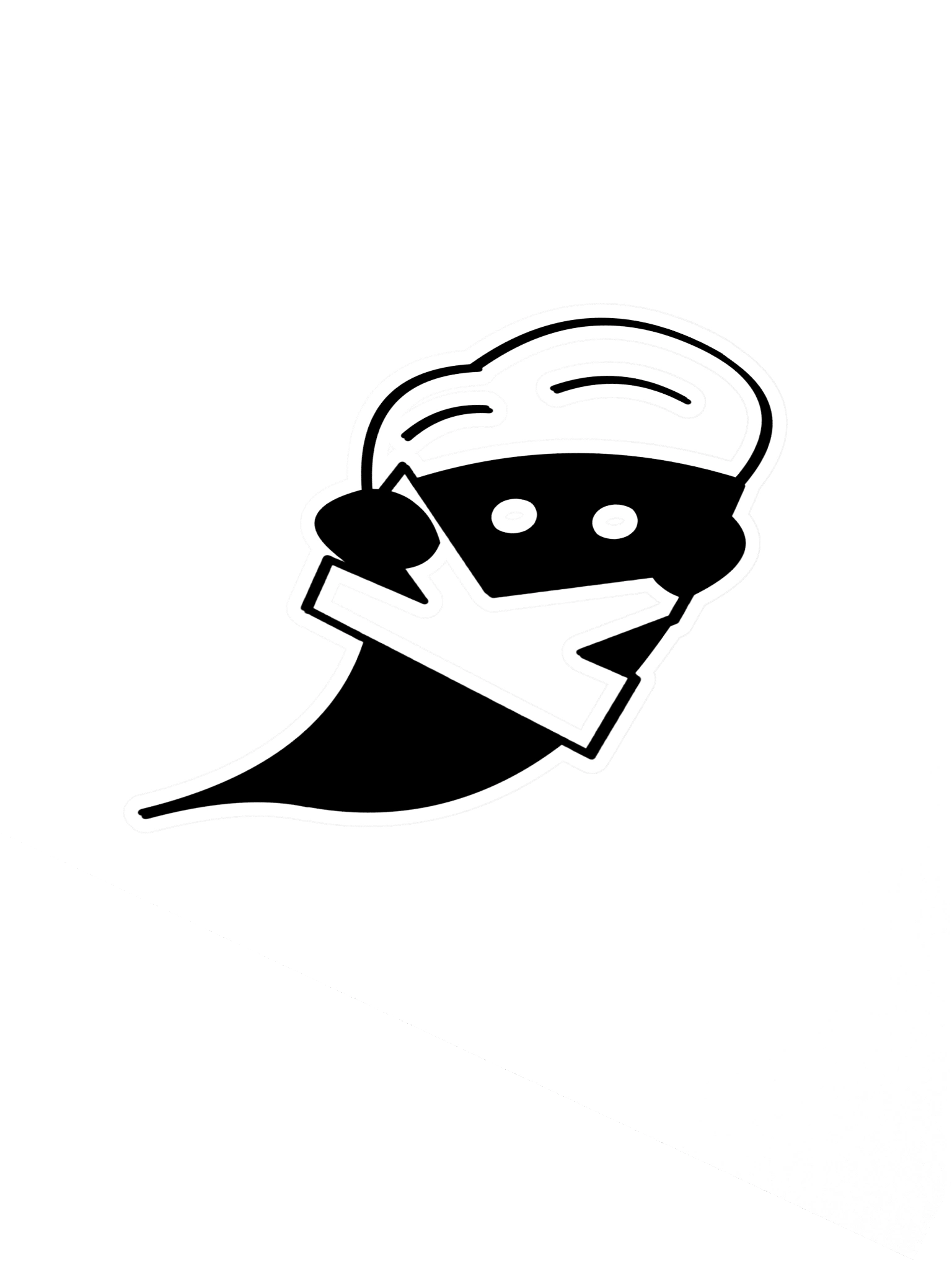 KB "Black Ghost" Sticker product image (2)