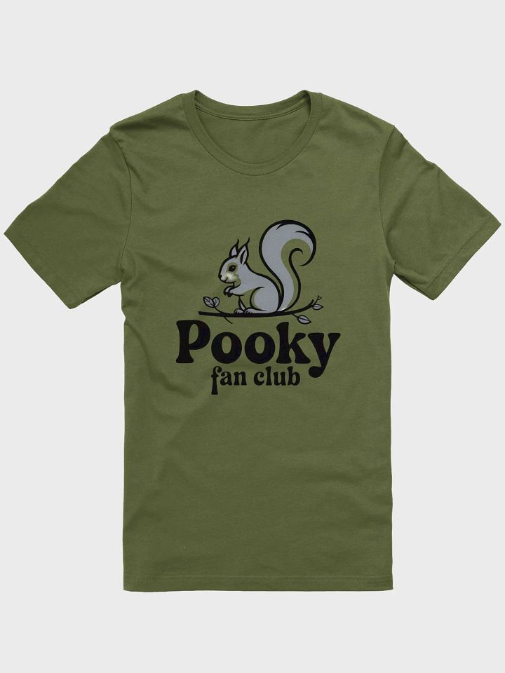 Super Soft and Flattering Tee: Pooky Fan Club, Grey Squirrel on branch product image (1)
