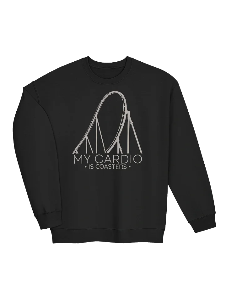 My Cardio Roller Coaster Sweatshirt – Funny Thrill Seeker Gift product image (2)