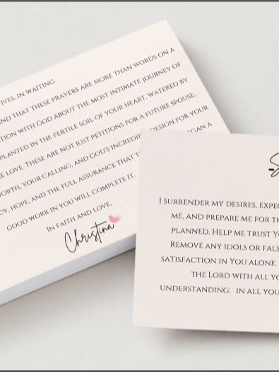 Wives in Waiting Printable Prayer Cards