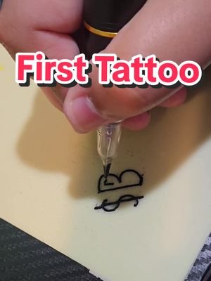 First Time Actually Drawing Something. Day 3 of Having a Tattoo Machine. Any Tips and Feedback Appreciated. #foryoupage #fyp #viral #tattoo #learning #tipsandtricks #thanks #SB 