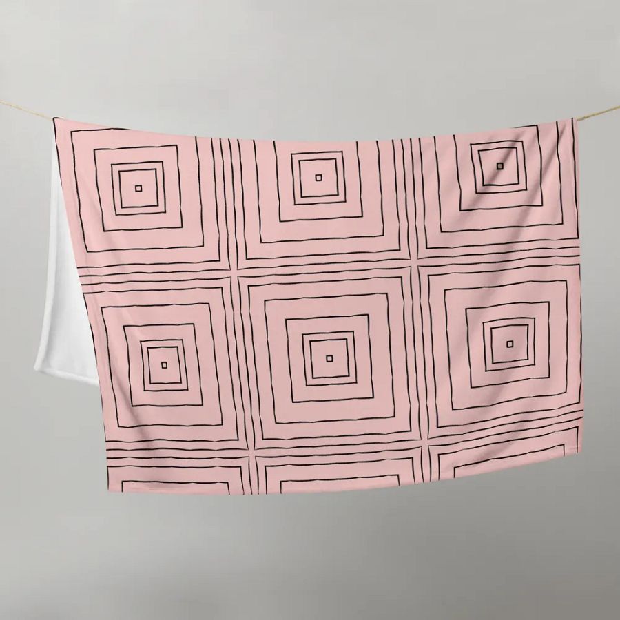 Monochrome Elegance Throw Blanket product image (11)
